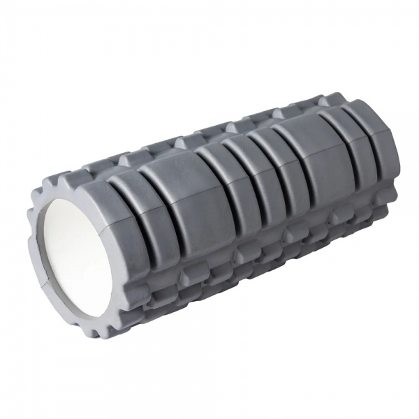 Rolo de Liberação Miofascial T141 Rígido 33cm Cinza Acte Sports - Cinza/Branco