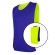 Kit com 15 Coletes Esportivos Dupla Face TRB Verde Limão e Azul - Verde/Azul
