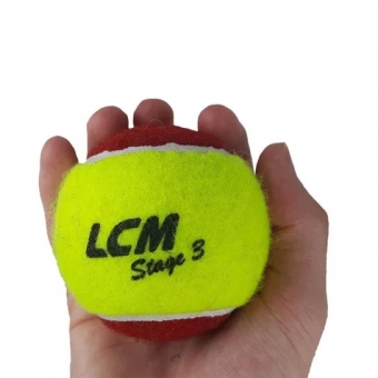 Kit com 3 Bolas de Tennis LCM Stage III Iniciante