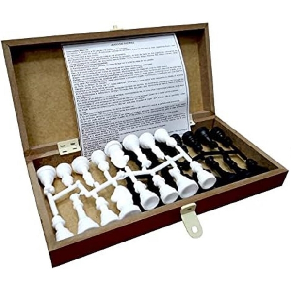 Jogo de Xadrez  Escolar - Pais & Filhos - Verde/Branco