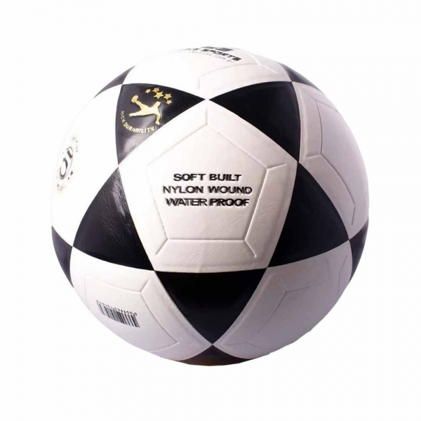 Bola de Futevôlei Poker Rio Pro FTV-5 Branco e Preto - Branco/Preto
