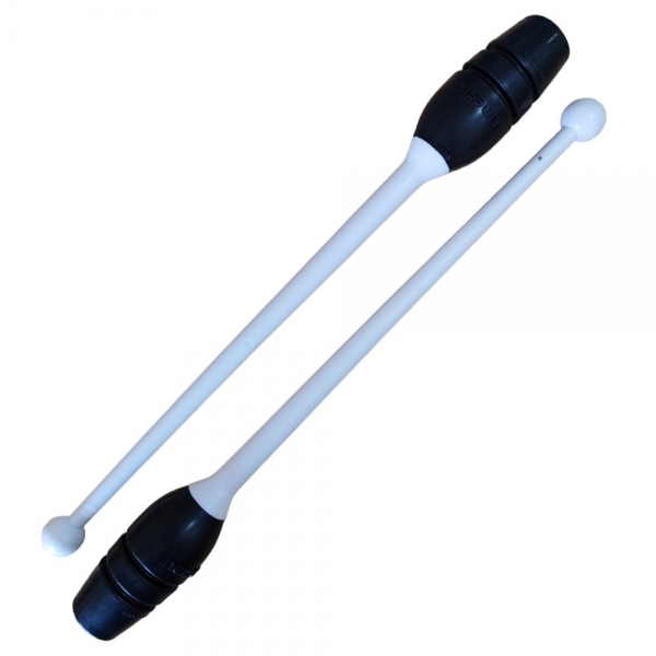 Par de Maça Ginástica Rítmica Conectável Infantil/Juvenil 40cm - Tuimader - Preto