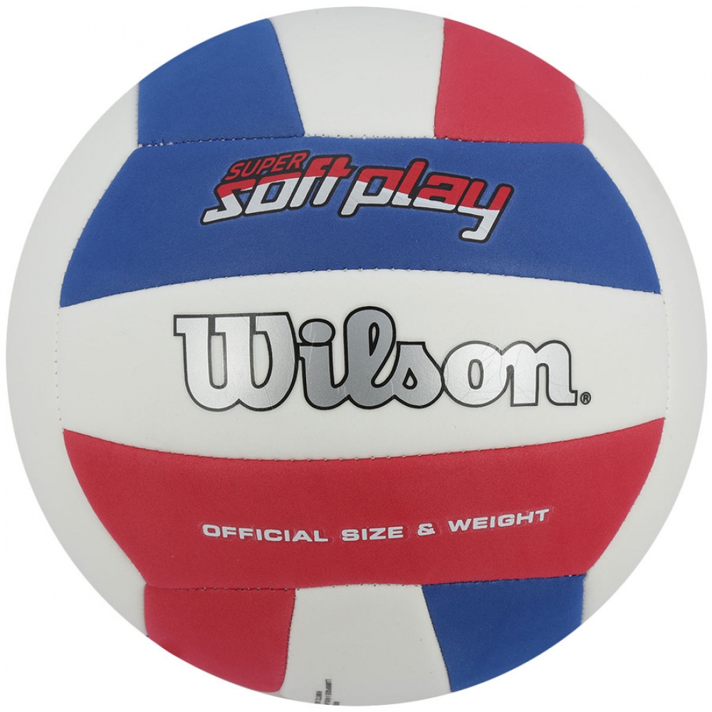 Bola de Vôlei Super Soft Play - Wilson - Branco/Vermelho