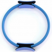 Anel Arco Pilates Yoga Tonificador Flexível Fitness Treino Azul - Azul/Preto