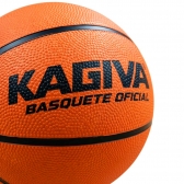 Bola Kagiva Basquete 7 Oficial Borracha - Laranja/Preto