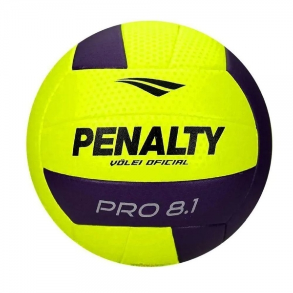 Bola Vôlei Penalty 8.1 Pro XXVI - Amarelo e Roxo - Amarelo/Roxo