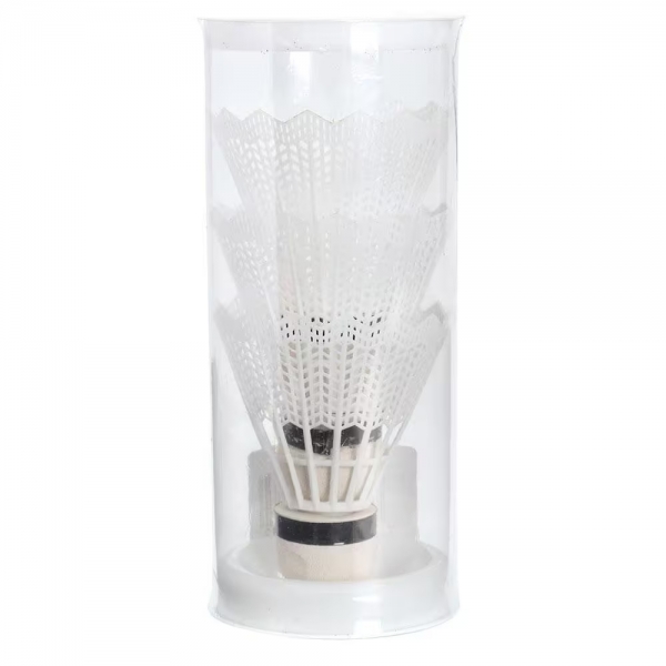 Tubo de Peteca Badminton Hyper com 3 Unidades em Nylon PSC-103 - Branco