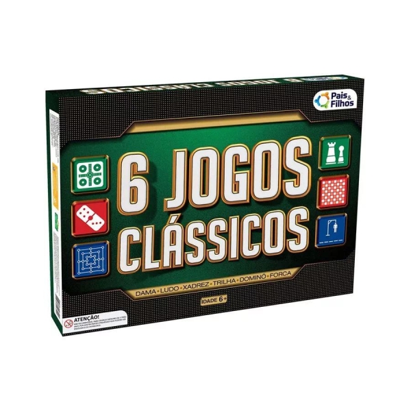 6 Jogos Clássicos - Pais & Filhos - Verde