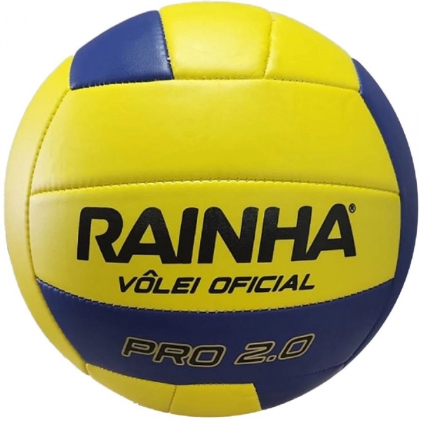 Bola Rainha Vôlei Oficial Pró 2.0 - Amarelo/Azul