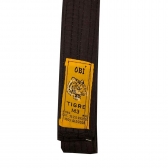 Faixa de Kimono Tigre Obi Infantil M3 - Marrom/Amarelo