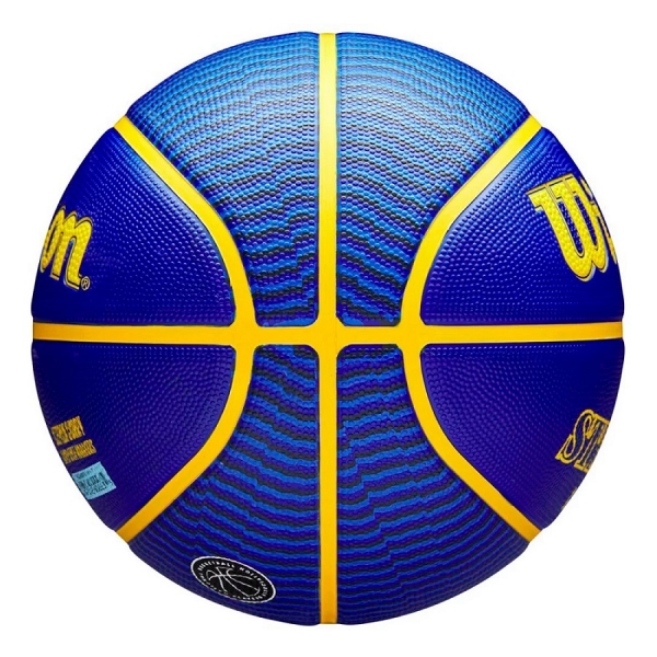 Bola Basquete Wilson NBA Player Series Stephen Curry / Golden State Warriors - Azul/Amarelo