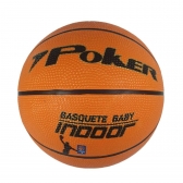 Bola Basquete Poker Baby Indoor - Laranja/Preto