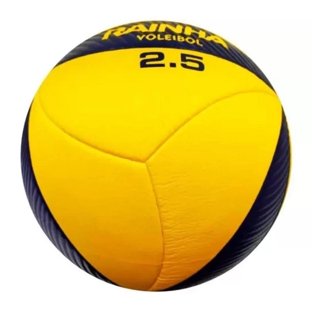 Bola de Vôlei Rainha Oficial 2.5 - Amarelo/Azul