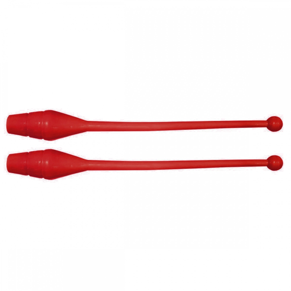 Par de Maça Ginástica Rítmica Oficial Adulto 45 cm - Vermelho