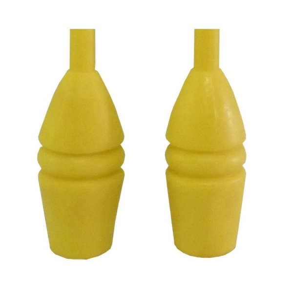 Maça de Ginástica Rítmica Par Adulto 40cm Tuimader - Amarelo