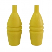 Maça de Ginástica Rítmica Par Adulto 40cm Tuimader - Amarelo