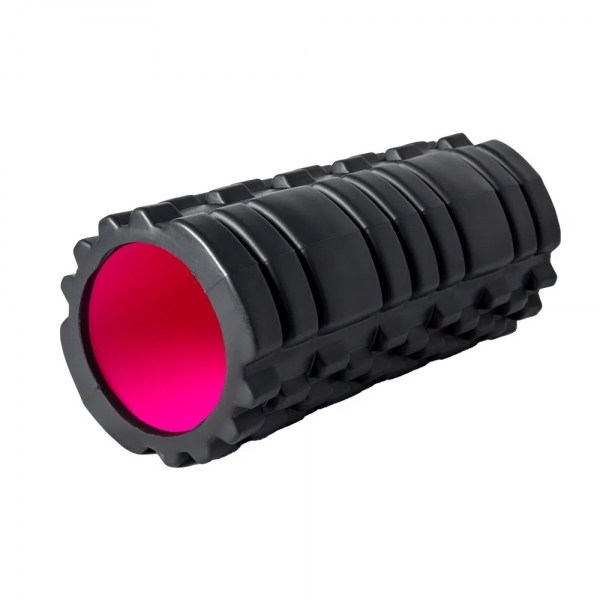 Rolo de Liberação Miofascial T141 Rígido 33cm Rosa Acte Sports - Preto/Rosa