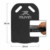 Prancha Corretiva para Natação Média - Muvin - Preto/Cinza