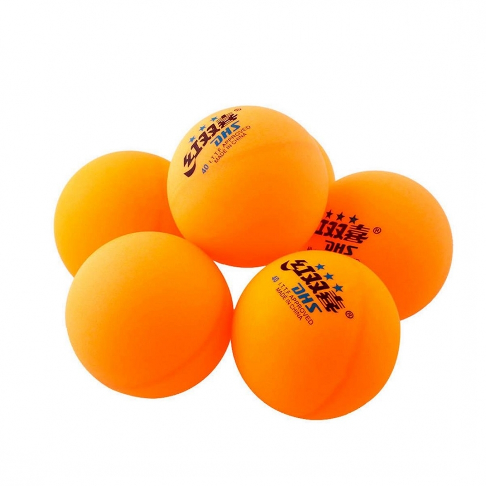 Bola Tênis de Mesa DHS 1 Star T.T. Ball 10 Unidades - Laranja