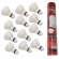 Peteca Badminton Starflex Pena de Ganso com 12 Unidades - Branco