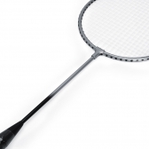Kit Badminton Hyper Lazer Completo com 04 Raquetes 02 Petecas Rede e Postes - Cinza