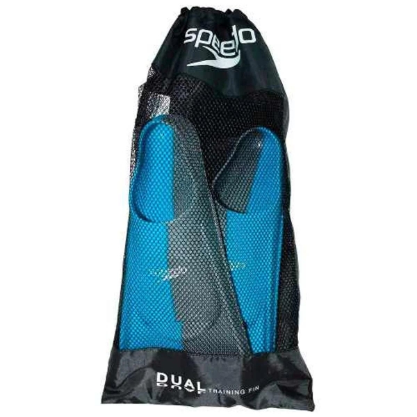 Nadadeira Speedo Fin Dual Treino Tamanho 34-35 - Azul+Cinza - Azul 