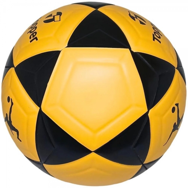 Bola de Futevôlei Topper R1 Oficial - Amarelo e Preto - Amarelo/Preto