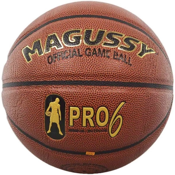 Bola Basquete Magussy Pro6 Oficial - Laranja/Preto