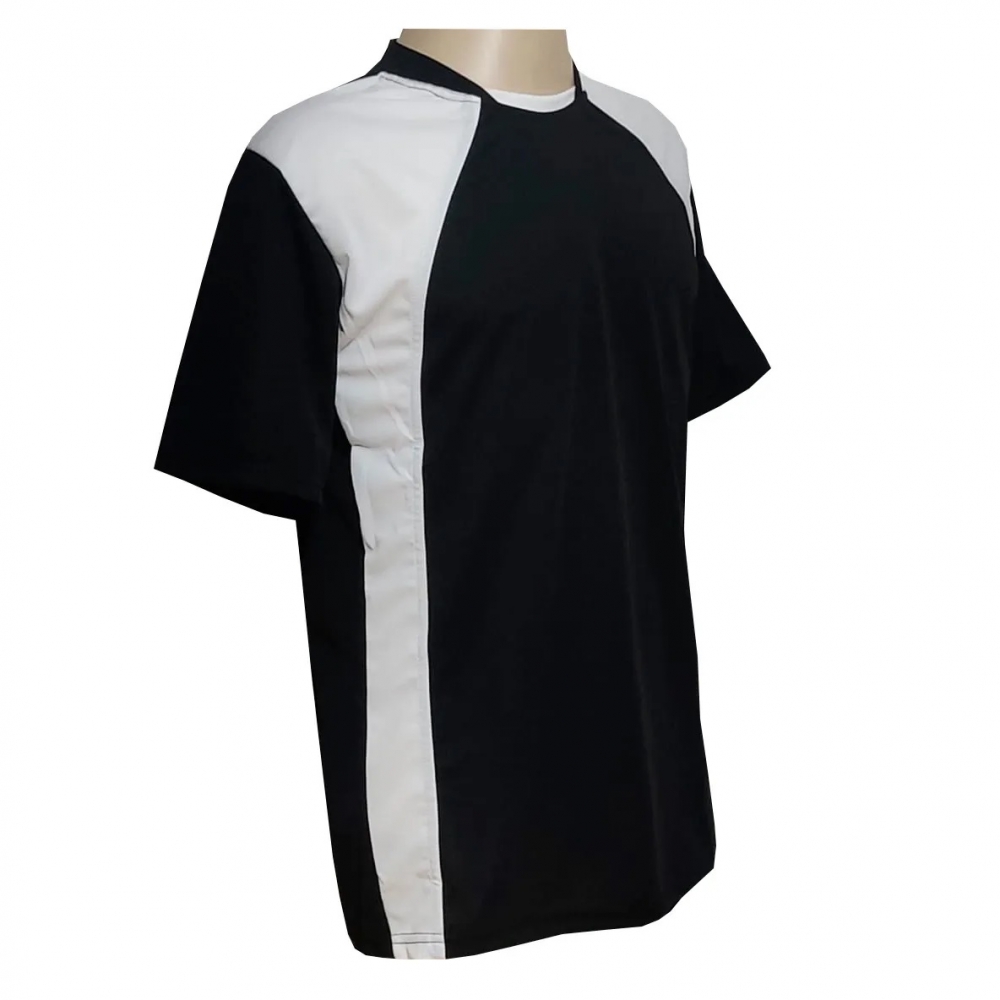 Kit com 20 Camisas Esportivas TRB Preto/Branco - Preto/Branco