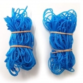 Par de Rede para Mini Gol 80x50cm Fio 1,5MM Azul - Azul