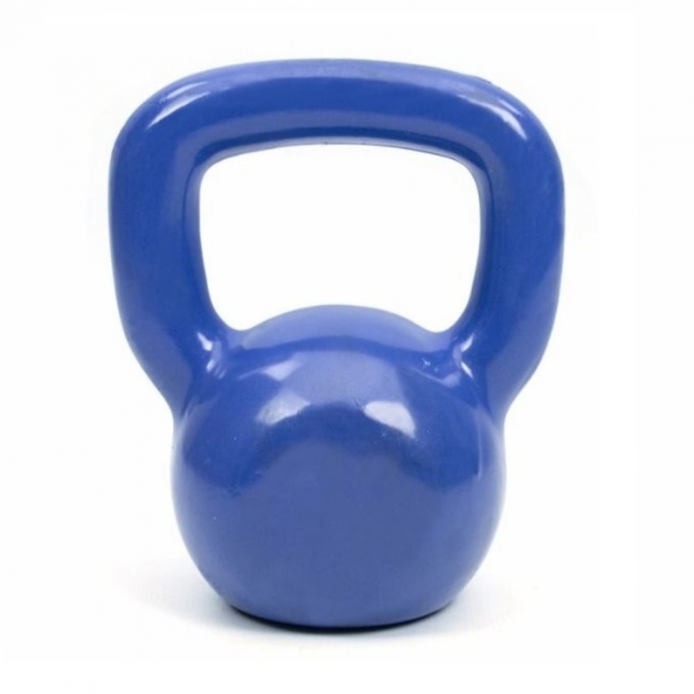 Kettlebell 8KG Emborrachado Azul - Azul
