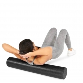 ROLO DE MASSAGEM FOAM ROLLER 90CM ESPUMA EPP ROPE STORE - Preto