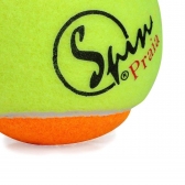 Bola de Tênis e Beach Tennis Spin 50 Macia Pacote com 40 Unidades - Amarelo/Laranja