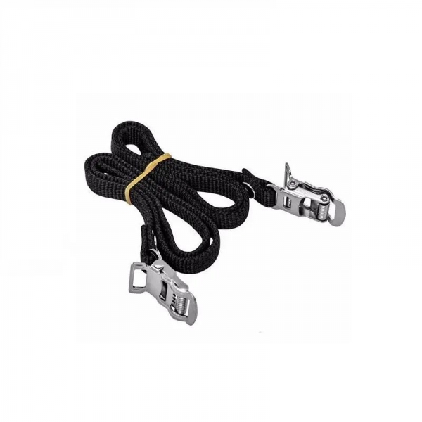Correia Cinta Firma Pé Para Pedal Bike Spinning e Racks - Preto