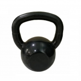 Kettlebell 16KG Emborrachado Preto - Preto