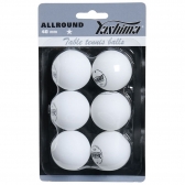 Bola De Tênis De Mesa Yashima 1 Estrela Plástico 06 Bolas - Branco