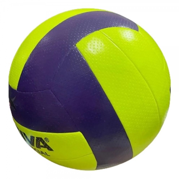 Bola Kagiva Vôlei Pró 8.0 Oficial Super Macia - Amarelo/Roxo