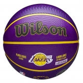 Bola Basquete Wilson NBA Player Series Lebron James / Los Angeles Lakers - Roxo/Amarelo