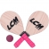 Kit Frescobol LCM com 2 Raquetes e 1 Bola - Rosa