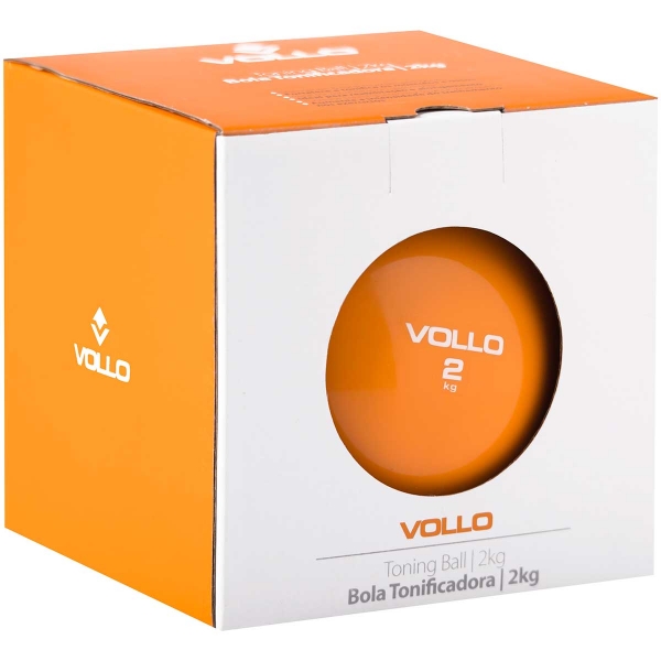 Bola de Ginástica Tonificadora Vollo 2Kg - Laranja