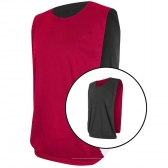 Kit com 10 Coletes Esportivos Dupla Face TRB - Vermelho/Preto