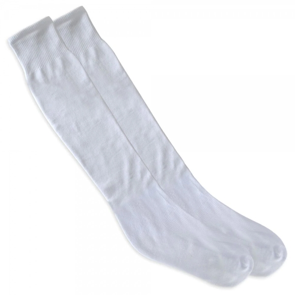 Kit com 10 Pares de Meiões Lisos de Futebol - Severa - Branco