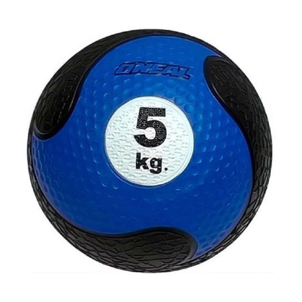 Bola Medicine Ball O'NEAL 5Kg Azul/Preto - Azul/Preto