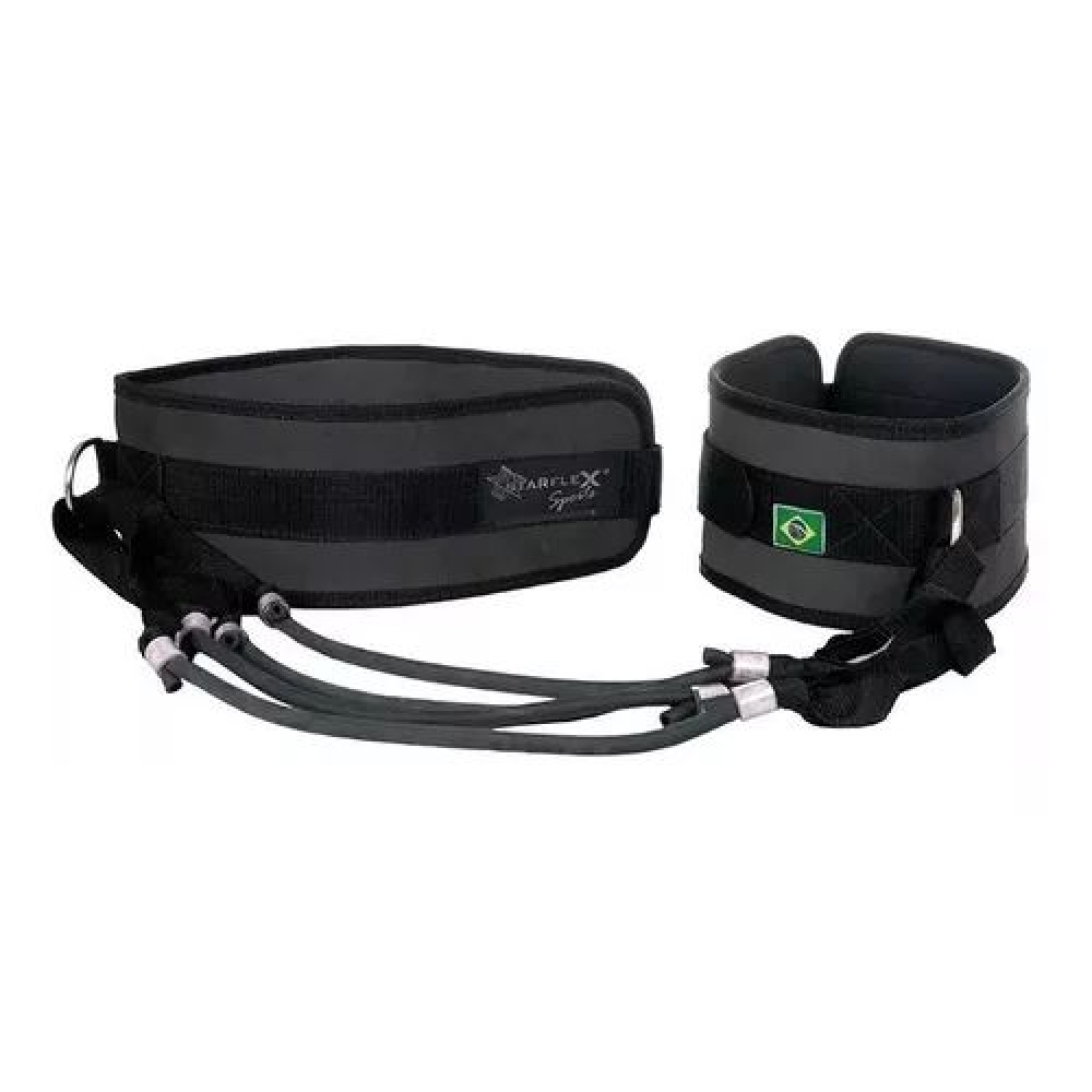Cinto de Tração Duplo com Limitador - Starflex - Preto