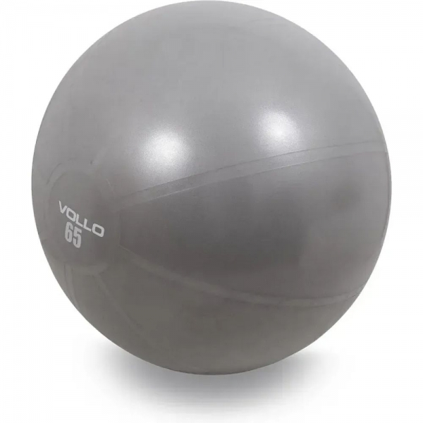 Bola Suíça para Pilates e Yoga Vollo Gym Ball 65cm VP1035 - Cinza