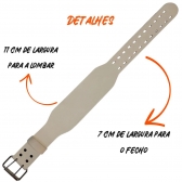 Cinturão de Agachamento Suporte a Lombar - Hunter - Creme