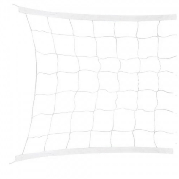 Rede Vôlei Pangué 2 Lonas Algodão com Fio Branco Seda - Branco
