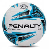 Bola Futsal Penalty RX 500 XXIII Azul - branco/Azul