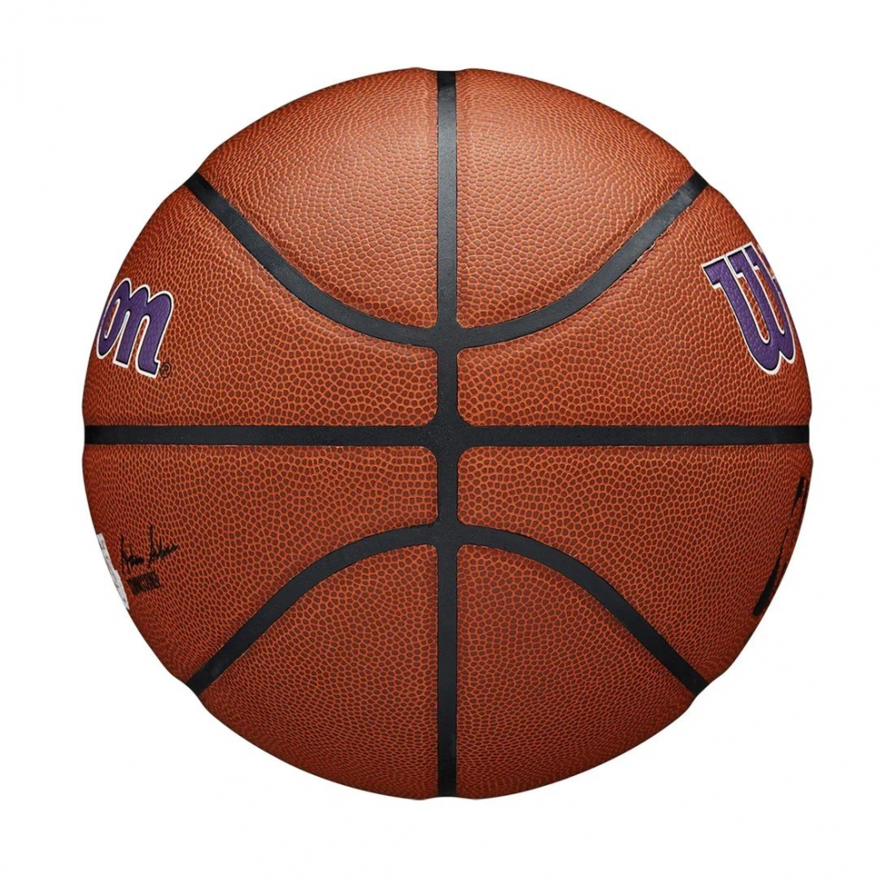 Bola de Basquete NBA Los Angeles Lakers Wilson Team #7 - Laranja+Roxo - Laranja