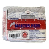 Par de Rede Futebol De Campo Fio 2mm Nylon - Master - Branco